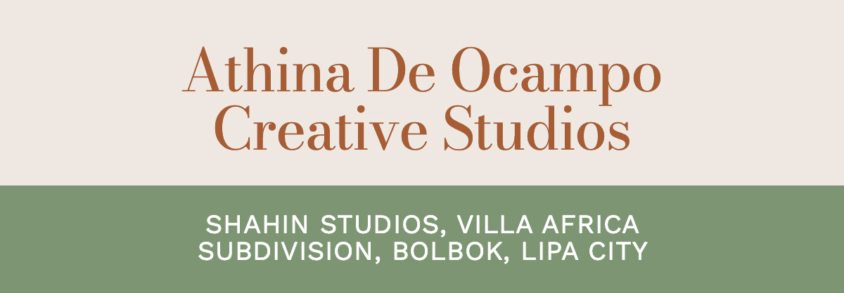 Athina De Ocampo Creative Studios Shahin Studios, Villa Africa Subdivision, Bolbok, Lipa City