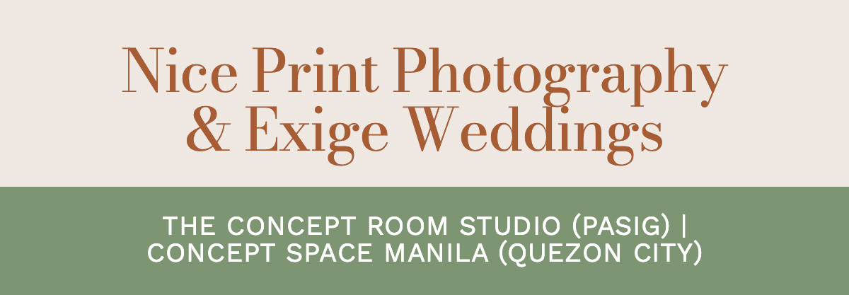 Nice Print Photography & Exige Weddings The Concept Room Studio (Pasig) | Concept Space Manila (Quezon City)