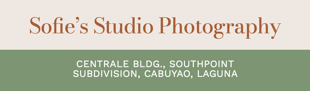 Sofie’s Studio Photography Centrale Bldg., Southpoint Subdivision, Cabuyao, Laguna