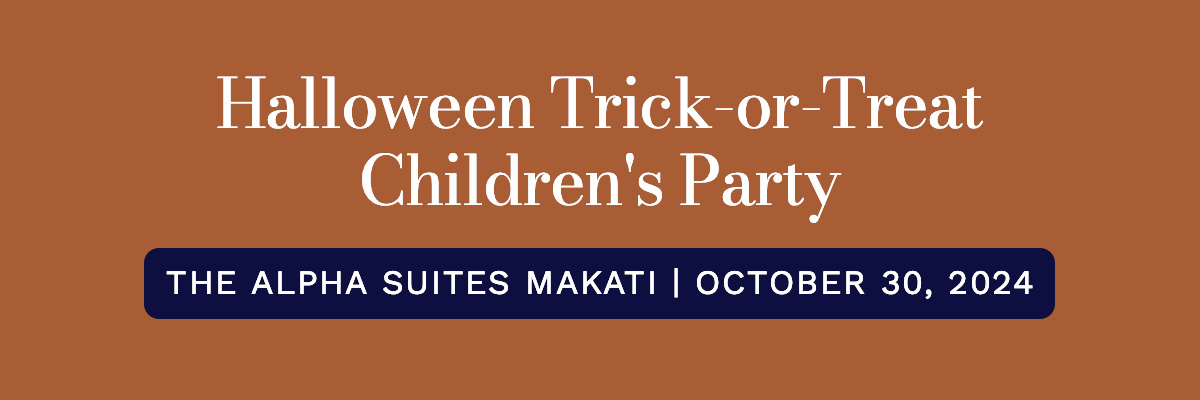 Halloween Trick-or-Treat Children's Party The Alpha Suites Makati October 30, 2024