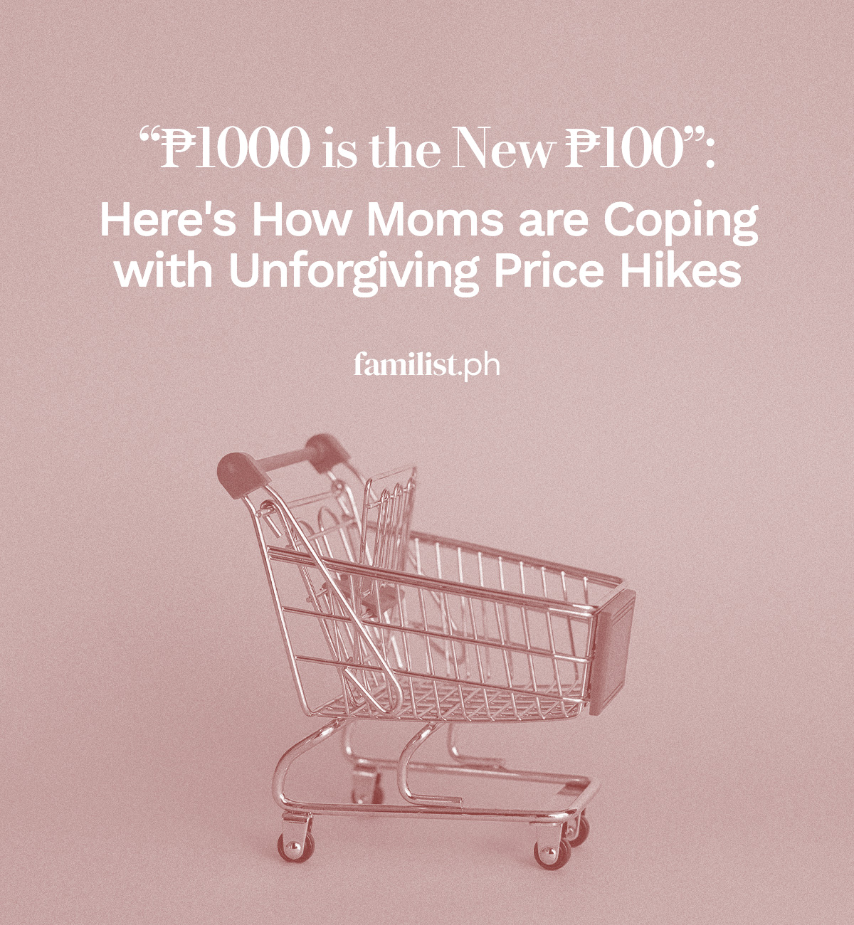 "₱1000 is the New ₱100": Here's How Moms are Coping with Unforgiving Price Hikes