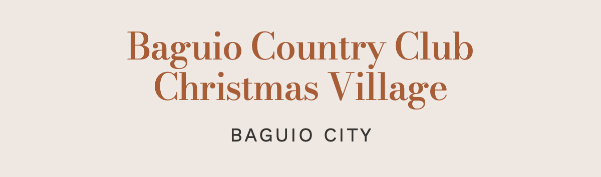 Baguio Country Club Christmas Village Baguio City
