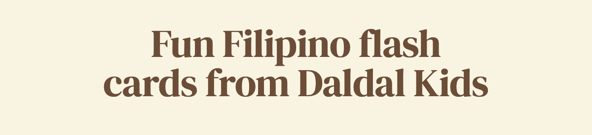 Fun Filipino flash cards from Daldal Kids 