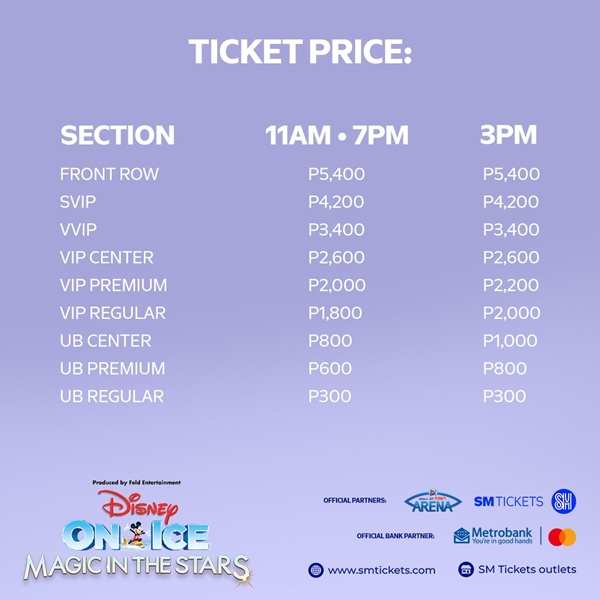 Disney on Ice Ticket Price