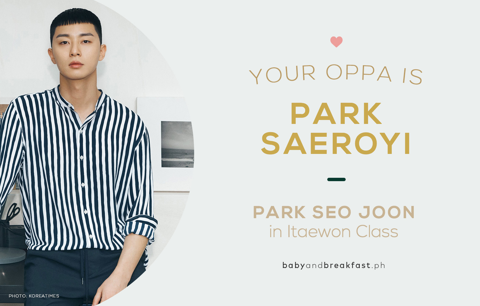 Your oppa is Parl Saeroyi!