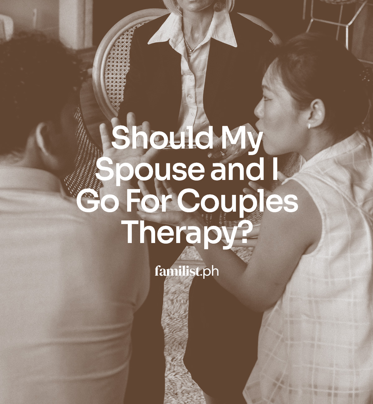 Should My Spouse and I Go For Couples Therapy?