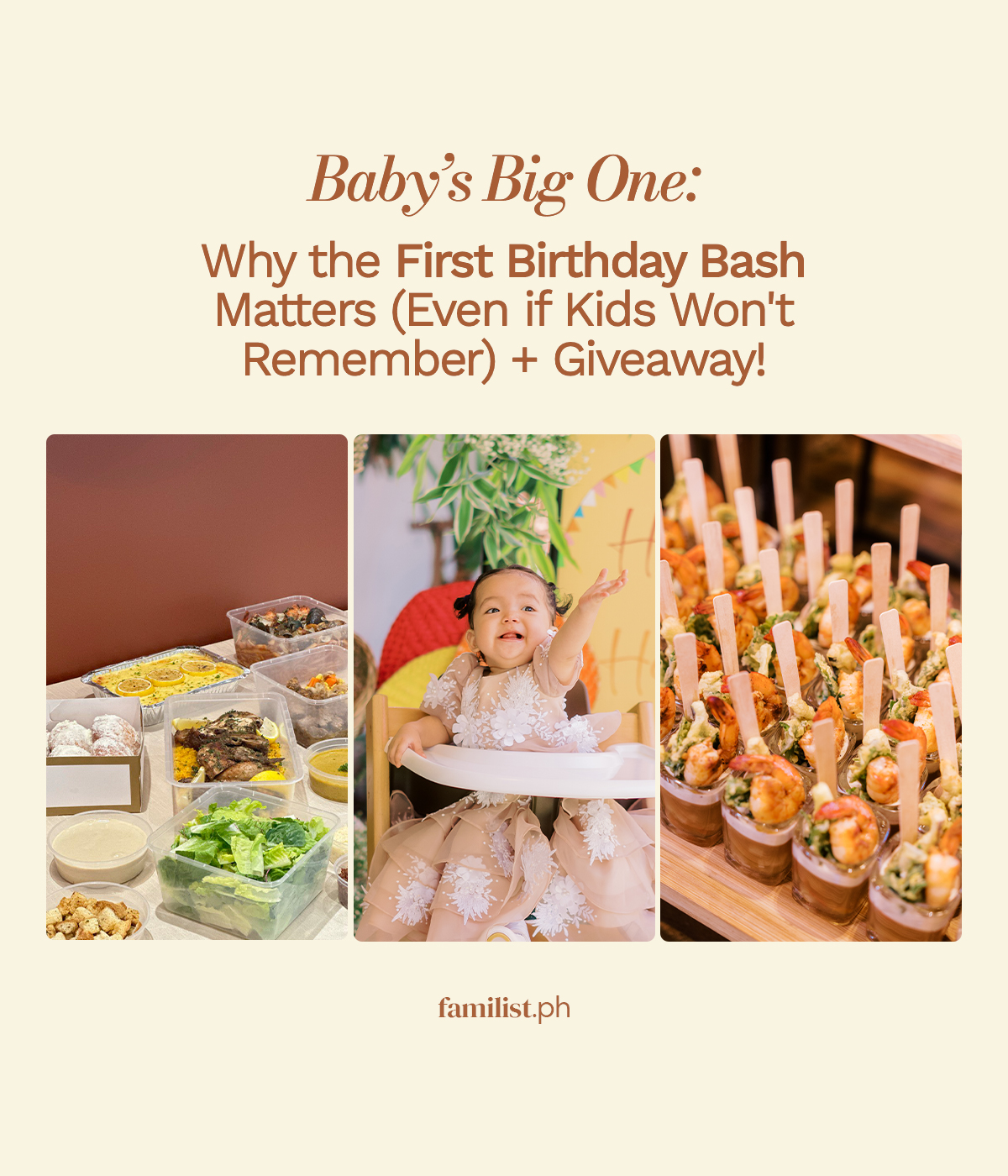 Baby's Big One: Why the First Birthday Bash Matters (Even if Kids Won't Remember) + Giveaway!